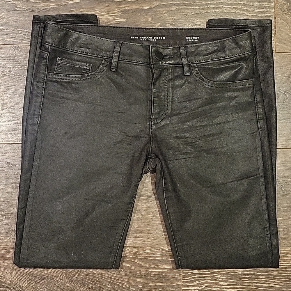 ❤️ ELIE TAHARI COATED AUDREY SKINNY LEGGING JEANS, 8 (29)